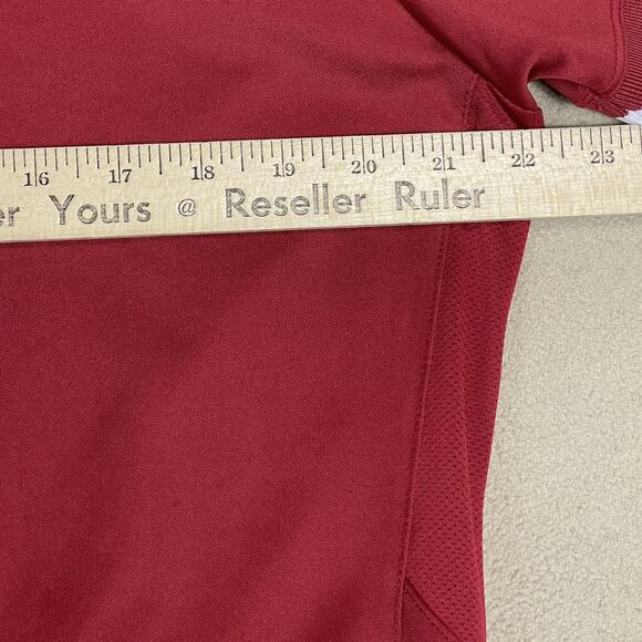 Nike Polo Shirt Womens XL Red Alabama Crimson Tide Performance Dri‎ Fit Stretch - Picture 4 of 11